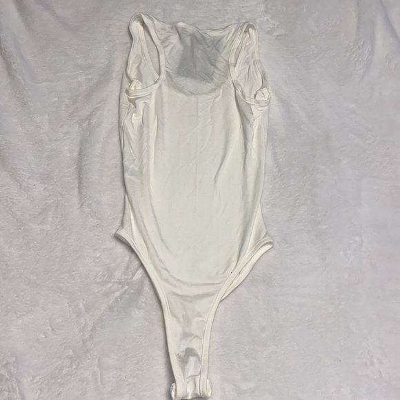 Cream Racer Back Bodysuit - Picture 4 of 4